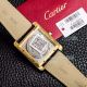 Replica Cartier Tank Watch SS White Roman Yellow Diamond Face Leather Watch (2)_th.jpg